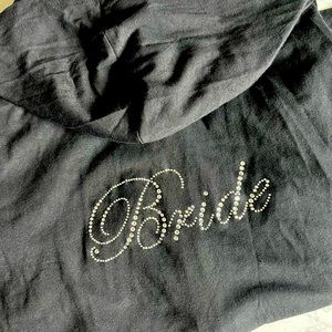Bride bling black hoodie NWT size L